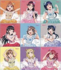 [중고] 종이 제품 전 9종 세트 [러브라이브! 선샤인!! Aqours 5th Anniversary Limited Shop in 마루이 트레이딩 미니 색종이]
