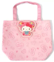 【中古】バッグ(キャラクター) 2.キティ トートバッグ(ピンク) 「サンリオ当りくじ ハローキティ くまモチーフ」