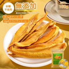 ドライマンゴー 100g 無添加 砂糖不使用 ドライ マンゴー ドライフルーツ 大切り スライス まんごー リッチカット 100g お試し マンゴー100％ チャック付き 厳選 高級 デザート スイーツ おやつ 贈り物 ギフト プレゼント 贈答 送料無料