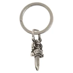 CHROME HEARTS (クロムハーツ) RNG&No5 DGGR スプリットキーリング キーホルダー ダガーチャーム シルバーのサムネイル