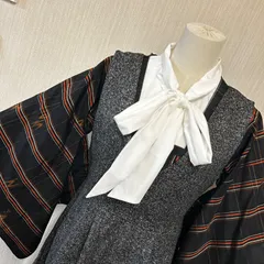 レディース　和洋折衷コーデ　道行コーデ　和洋ミックスコーデ　かわいい　シャンパンスカート　3点セット　学生風　ゴスロリ風