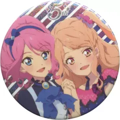 【中古】バッジ・ピンズ(キャラクター) 桜庭ローラ＆香澄真昼 「アイカツ!シリーズ 5thフェスティバル!! グリッター缶バッジ」