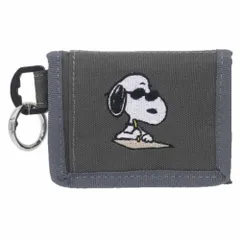 【メール便】スヌーピー 小銭入れ RE-PET 2つ折りコインポーチ GY ジョークール ピーナッツ マリモクラフト コインケース キャラクター グッズ 