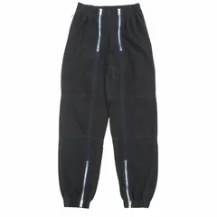 美品 23aw ボッテガヴェネタ BOTTEGA VENETA イージー ジョガー パンツ ブルーステッチ ファスナー XS コレクション着用アイテム 黒 ブラック 青 メンズのサムネイル