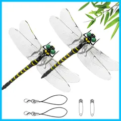 【★人気商品★】虫よけ 正規品 12cm級 虫除け対策 フィギュア ストラップ付き 安全ピン付き 蜻蛉 トンボ 昆虫 キ｜在庫あり