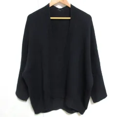 美品 23AW SLOBE IENA スローブイエナ ファインウールVネックプルオーバー ニット セーター 23080912217040 ネイビー レディース 古着 中古 USED