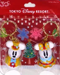【中古】雑貨 ミッキー・スノーマン＆ミニー・スノーマン ペアキーチェーン 「ディズニー・クリスマス2013」 東京ディズニーリゾート限定