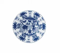 伊万里焼芙蓉手染付雲龍文に唐草文深鉢 [B25339] P-191 古伊万里 KOIMARI 染付 芙蓉手飛蝗文 輪花皿 | imarimaru