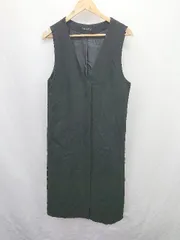 ◇ ⊇ UNITED ARROWS ノースリーブ ロング ワンピース サイズF ブラック レディース E  【1507030016722】