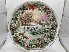 ロイヤルアルバート イヤー クリスマスプレート 新品未使用 ２枚 レア ロイヤルアルバート イヤー クリスマスプレート 新品未使用 2枚