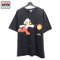 00s ファイヤーマリオ！良クラック！ Tシャツ 激レア アニメ ゲーム 