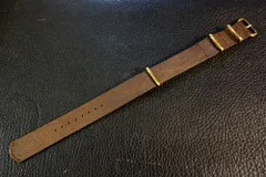 ◆Leather NATO G10Strap◆高品質国産本牛革キップレザー アンティークブロンズ カスタムオーダー(ラグ幅/バックル)受注生産 腕時計ベルト