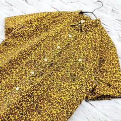 【美品】ディップ dip ltd 総柄 ペイズリー 半袖シャツ 重ね比翼