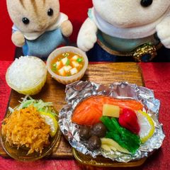 ミニチュアフード　カニ尽くしセット　かに　蟹　ドールハウス　リカちゃん　オビツ ミニチュアフード蟹づくしセットカニかにドールハウス