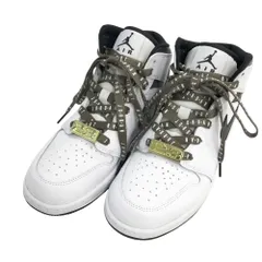 NIKE ナイキ DQ8423-132 GS Air Jordan 1 Mid スニーカー  ホワイト系 24.5 レディース [240101440904]