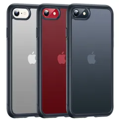 【在庫処分】カバー（マットブラック） 4.7インチ 用 se se se3 se3 se2 se2 8 8 7 7 アイフォン 第2世代 iphonese第3世代 保護 ストラップホール付き スマホケース マット半透明 滑り止め 指紋防止 耐衝撃 ケース iP