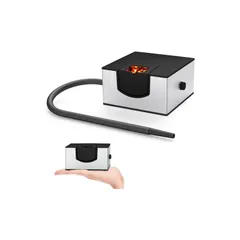 Wancle 燻製器 スモーキングガン 食用燻製器 ポータブル 燻製機 自宅や屋外バーベキューなど 蓋、ウッドチップは含まない (シルバー） 1