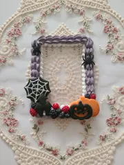 ハロウィンデコトレカケース【クモ】