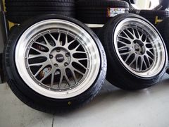 深リム メッシュ カスタムサイズ levanna V10-EX FFT 19inch 5H114.3 9.5J+40 新品輸入タイヤ 245/40R19 アルファード ヴェルファイア