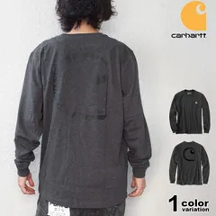 国内希少 Carhartt カーハート Tシャツ 長袖 ロンT ポケットTシャツ バックプリント リラックスフィット メンズ トップス 106363