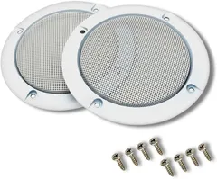 ENN LLC スピーカーグリル 車用 66/95/124/153/184/ 225/274mm 2個セット(ホワイト,  274mm)のサムネイル