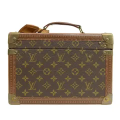 LOUIS VUITTON ルイヴィトン トランク モノグラム ボワットブテイユ メイクボックス ハードケース ミラー付き かばん 鞄 M21822    ブラウン 茶 ゴールド金具 レディース【品】