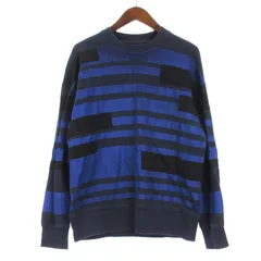 ディーゼルブラックゴールド DIESEL BLACK GOLD ボーダー トレーナー ネイビー S