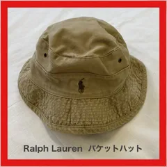 RALPH LAUREN　ラルフローレン　バケットハット　バケハ　帽子　希少　90s　USA製　アメリカ製　ヴィンテージ　L