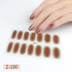 Z100 ネイルシール 貼るだけ ジェルネイル 3D 時短簡単お手軽 セルフネイル マニキュア 張るだけ ウエディング 手用 夏 デコシール 柄花フラワー蝶バラ星ボタニカル かわいい シンプル ブライダル シルバー ゴールド ホワイト グラデーション 単色★4