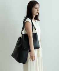 skep ナイロントートバッグ 付属ショルダー付 大 黒 - メルカリ