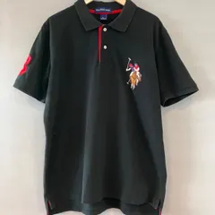 U.S. POLO ASSN ユーエス ポロ アッスン ポロシャツ S/S 半袖シャツ 海外輸入 ブラック 黒 メンズ Lサイズ