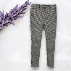 【s0042】ユニクロ✨️レギンスパンツ レギパン ギンガムチェック柄 ウエストゴム