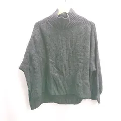 ◇ ⊇ apart by lowrys アパートバイローリーズ ニット ハイネック 長袖 セーター サイズF ブラック レディース E  【1502060042871】