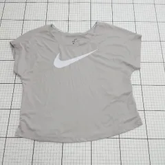 ◇ ⊂ NIKE ナイキ 吸湿速乾 半袖 ランニングウェア サイズS グレー系 レディース メンズ E  【1508200024363】