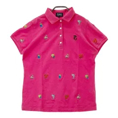 サイズ：2 PEARLY GATES パーリーゲイツ ×SpongeBob 半袖ポロシャツ 刺繍  ピンク系 [240101495580] ゴルフウェア レディース ストスト