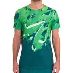 「海外サイズ」BIDI BADU(ビディバドゥ) 2024 FA メンズ SPIKE ゲームシャツ M1620036-DGNGN Dグリーン×グリーン(24y6mテニス用ゲームウェア)(320519532)