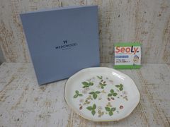 WEDG WOOD ウェッジウッド ワイルドストロベリー プレート 洋食器 24cm 中古品