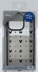 イングレム iPhone 14 Pro ケース ディズニー キャラクター TPU ソフト ケース META/ミッキー 総柄