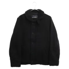 COMME des GARCONS HOMME (コムデギャルソンオム) 11AW N-1 ウールナイロンデッキジャケット 襟ボア ブラック HH-J068のサムネイル