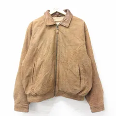 ヴィンテージ　セントジョンズベイ　B-3 フライトジャケット　ブラウン　Lサイズ 90s St john's bay zip up jacket | sui & shara