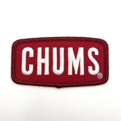 ◇647【新品】★1枚★ CHUMS チャムス ワッペンロゴS Sサイズ Wappen Logo S CH62-1471 オリジナル 手芸 アイロン接着 赤 カスタマイズ プレゼント