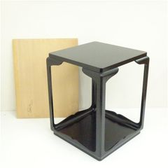 未使用 茶道具 宗旦好写 木製黒真塗 高麗卓 水指棚 茶器 紙箱 - メルカリ