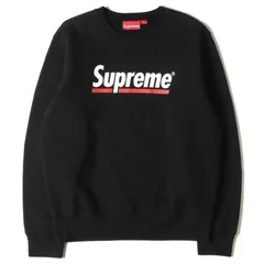 supreme アンダーラインクルーネック　ネイビー　M