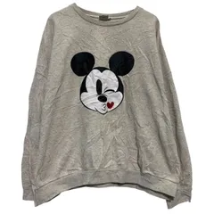 Disney キャラクタースウェット トレーナー レディース XL ピンクホワイト ディズニー プルオーバー 古着卸 アメリカ仕入 a611-6086のサムネイル
