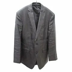 ジャンニヴェルサーチ ヴェルサーチェ GIANNI VERSACE テーラードジャケット ブレザー リネン 亜麻 黒 46 0507のサムネイル