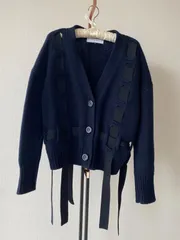 ルシェルブルー/LE CIEL BLEU  Knit Top ネイビー　サイズ36のサムネイル