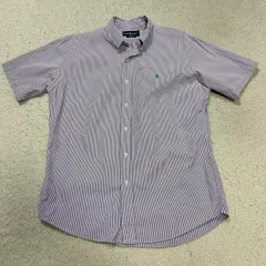 ポロ 半袖 シャツ ストライプ L