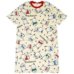【新品】 ポチャッコ Tシャツ 半袖 総柄 サンリオキャラクターズ サンリオ sanrio レディース 半袖 プレゼント ギフト