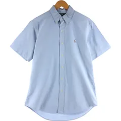 古着 ラルフローレン Ralph Lauren POLO by Ralph Lauren CUSTOM FIT 半袖 ボタンダウンシャツ メンズM相当/eaa533003