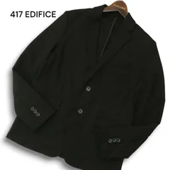 417 EDIFICE エディフィス 通年★ 2B テーラード ジャケット Sz.M メンズ 黒